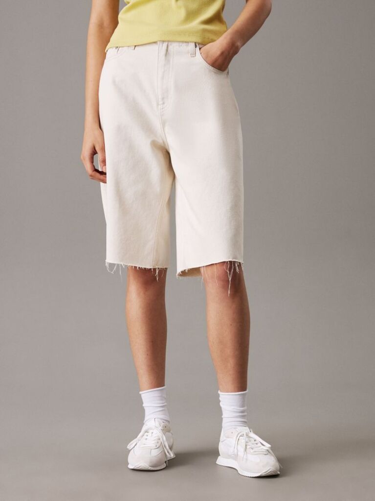 Denim Relaxed Denim Bermuda Shorts  Women