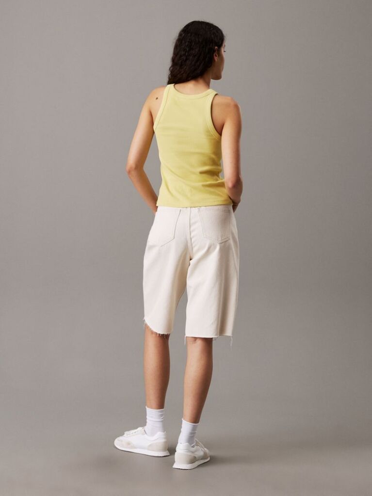 Denim Relaxed Denim Bermuda Shorts  Women