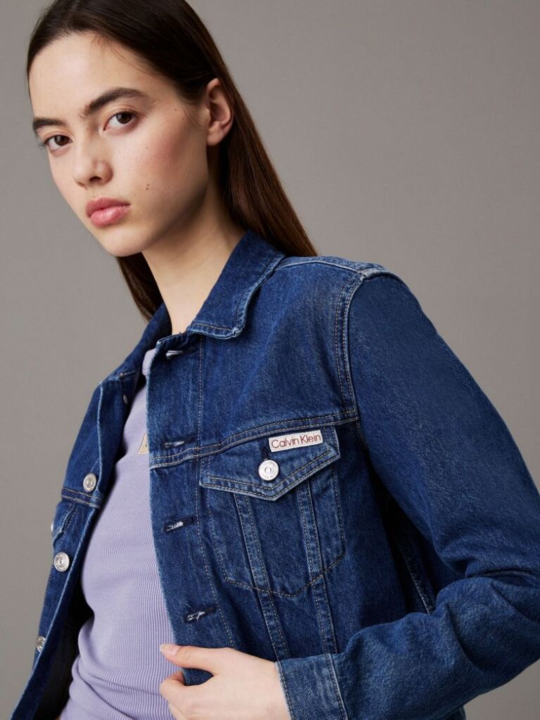 Denim Cropped 90's Denim Jacket  Women
