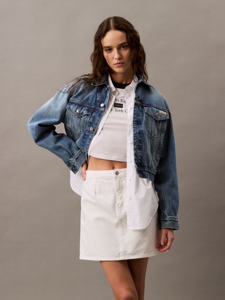 Denim Denim A-Line Mini Skirt  Women