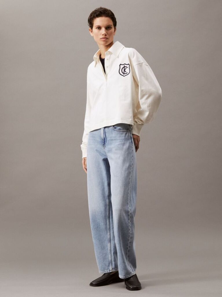 Denim High Rise Barrel Jeans  Women