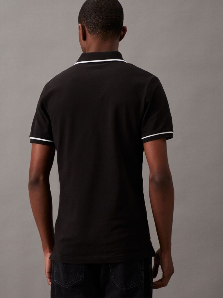 Black Slim Polo Shirt  Men