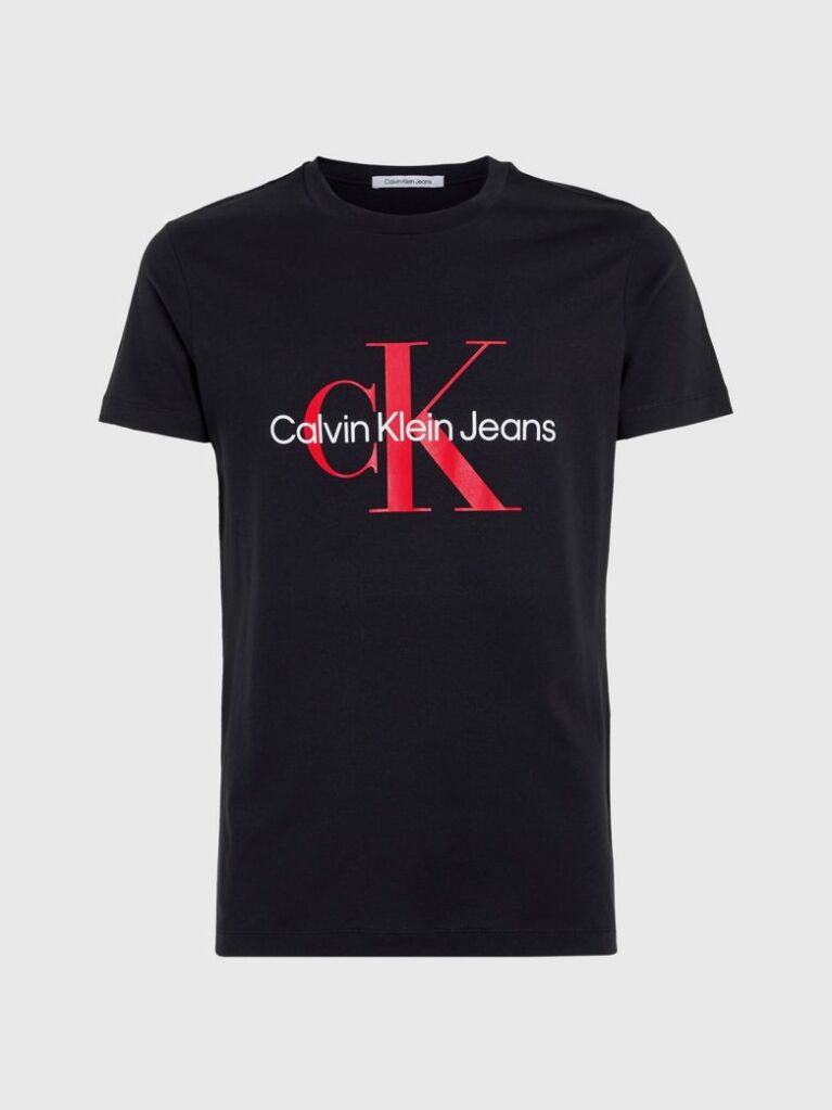 Black Monogram Slim T-Shirt  Men