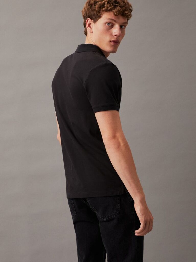 Black Monogram Polo Shirt  Men