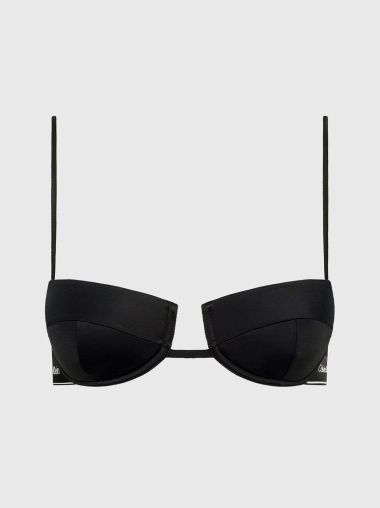 Black Balconette Bikini Top - CK Meta Legacy  Women