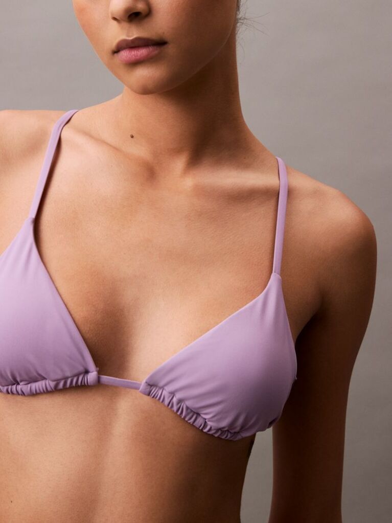 Purple Triangle Bikini Top - CK Essentials  Women