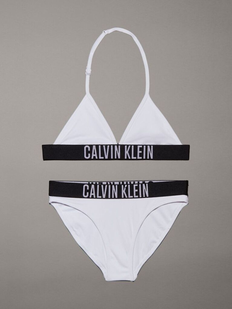 White Girls Triangle Bikini Set - Intense Power  Girls