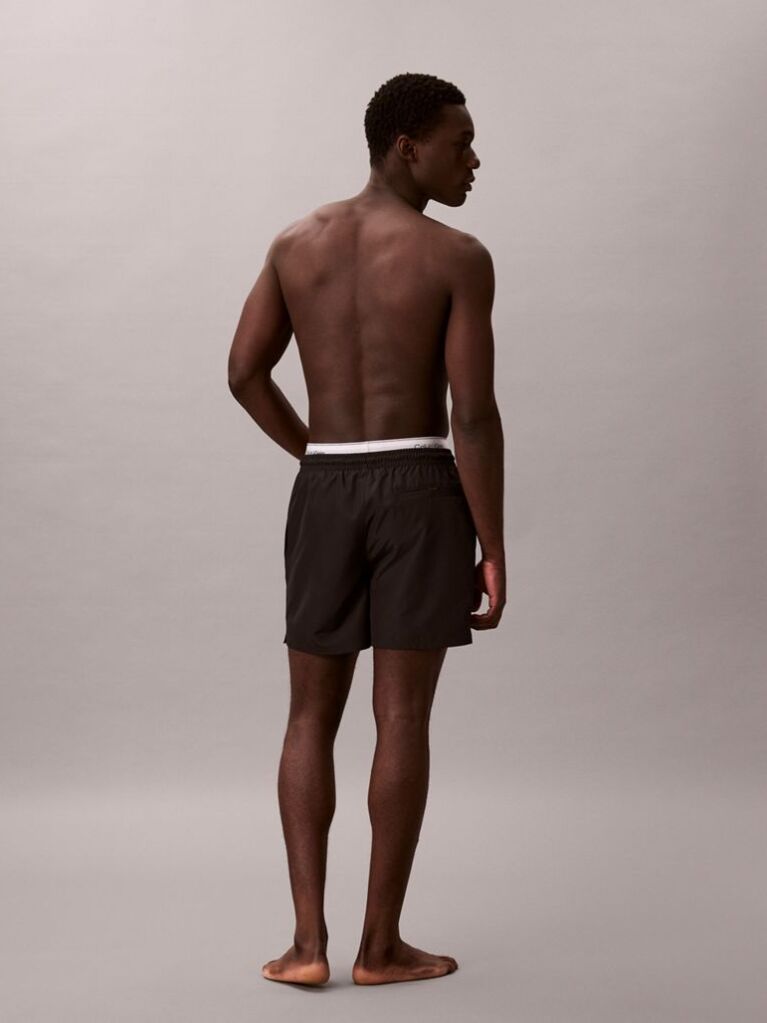 Black Medium Drawstring Swim Shorts - CK Essentials  Men