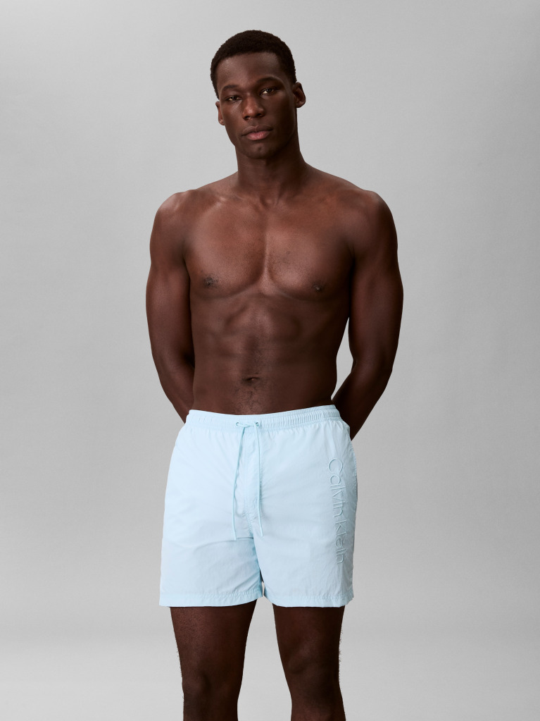 Blue Medium Drawstring Swim Shorts - CK Tech  Men