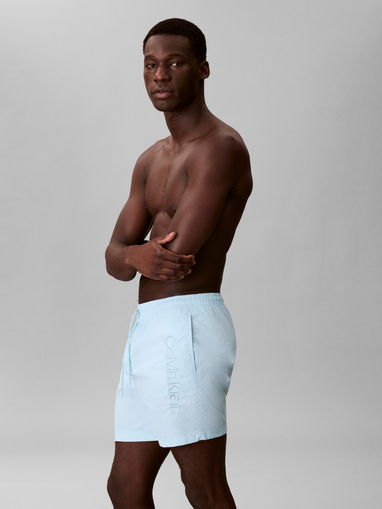 Blue Medium Drawstring Swim Shorts - CK Tech  Men