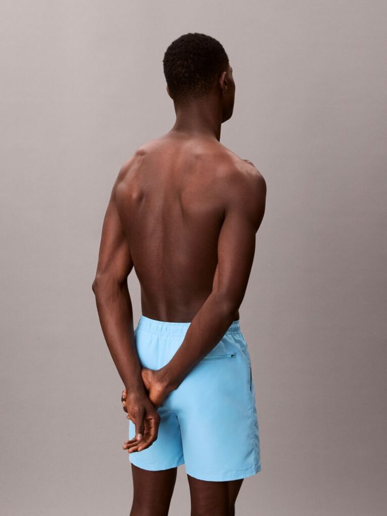 Blue Medium Drawstring Swim Shorts - Intense Power  Men