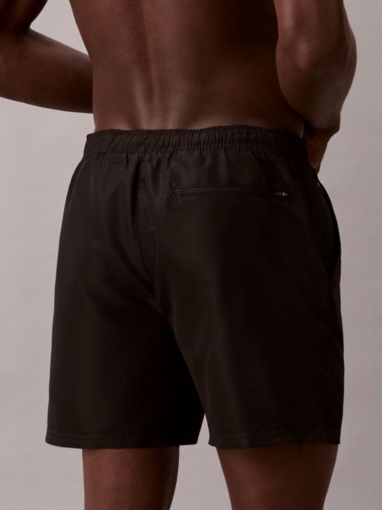 Black Medium Drawstring Swim Shorts - Intense Power  Men