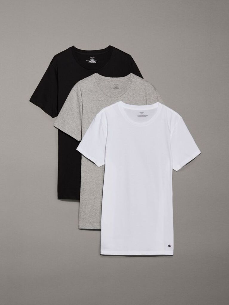 Multi 3 Pack Crewneck T-Shirts - Cotton Classics  Men