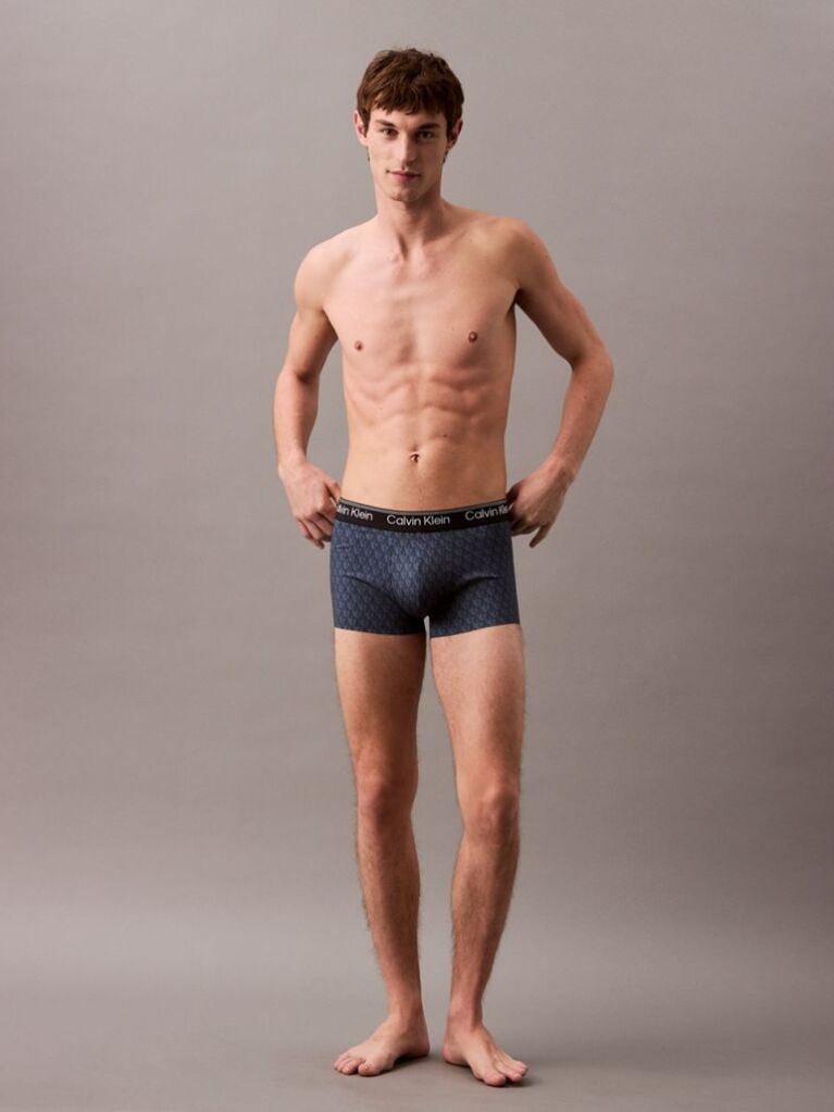 Blue Low Rise Trunks - Micro Stretch Cooling  Men