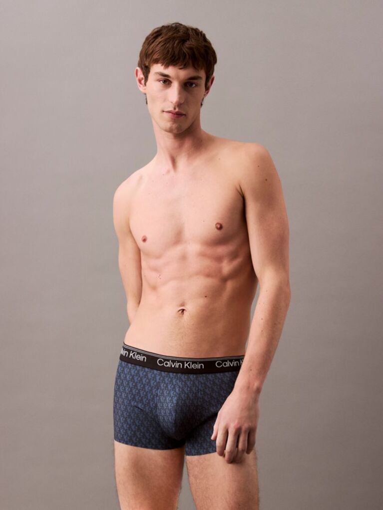 Blue Low Rise Trunks - Micro Stretch Cooling  Men