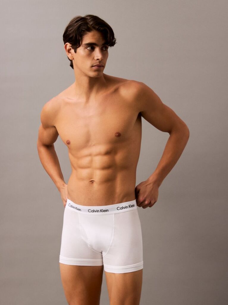 Multi 3 Pack Relaxed Dart Trunks - Icon Cotton Stretch  Men