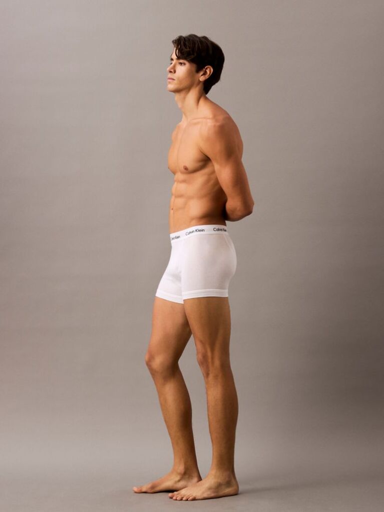 Multi 3 Pack Relaxed Dart Trunks - Icon Cotton Stretch  Men