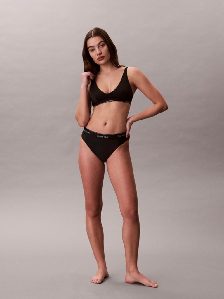 Black Bralette Bikini Top - CK Icon  Women