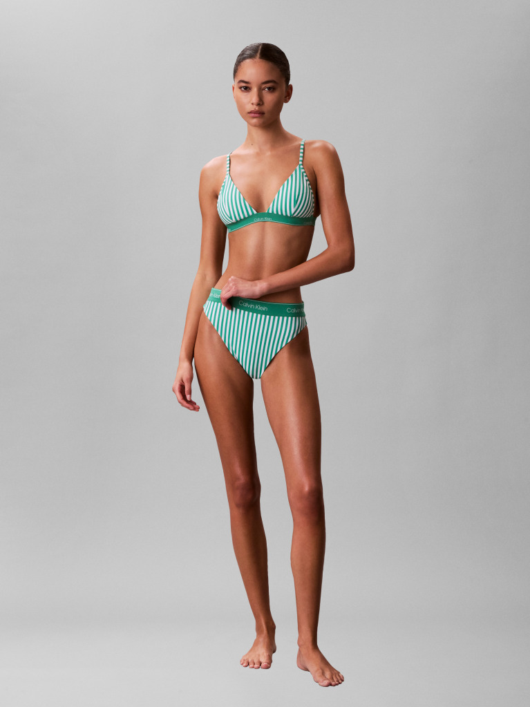 Green Triangle Bikini Top - CK Icon  Women