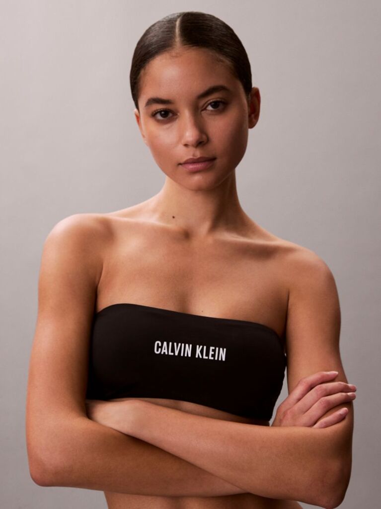 Black Bandeau Bikini Top - Intense Power  Women