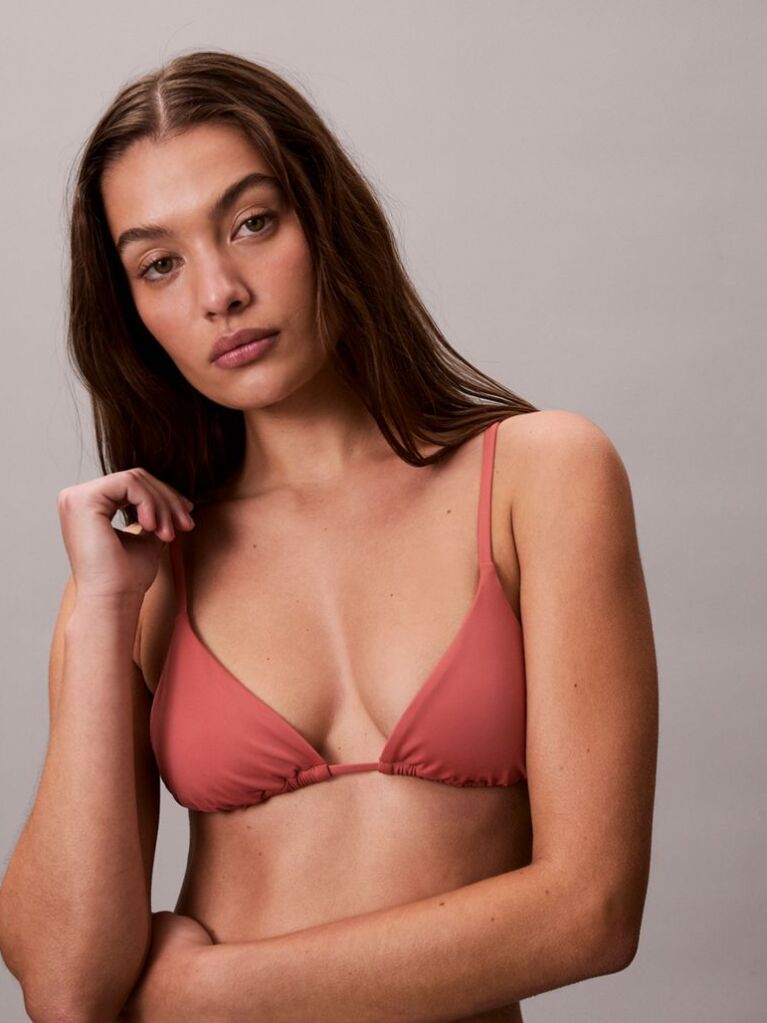 Red Triangle Bikini Top - CK Essentials  Women