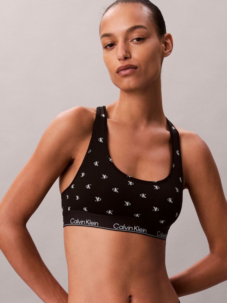 Black Unlined Bralette - Icon Cotton Modal  Women