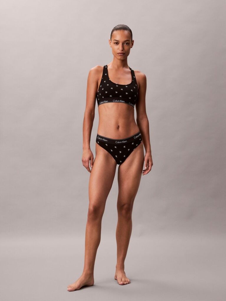 Black Unlined Bralette - Icon Cotton Modal  Women