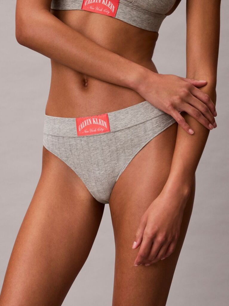 Grey Thong - Heritage Classic Cotton  Women
