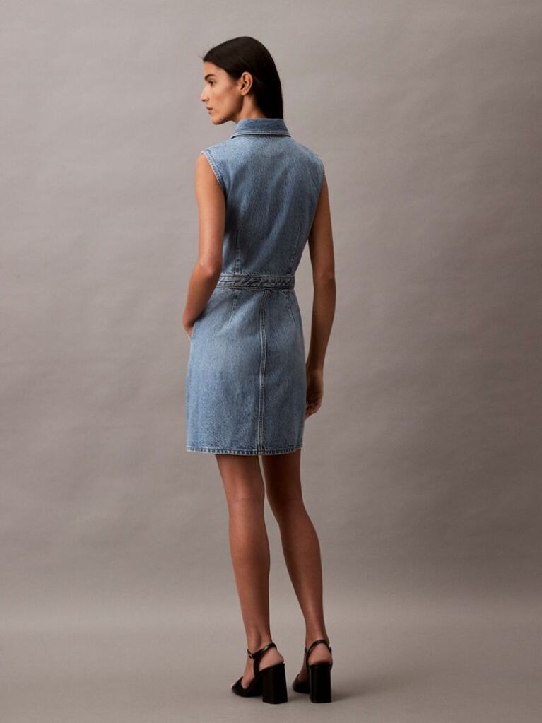 Denim Sleeveless Denim Mini Dress  Women