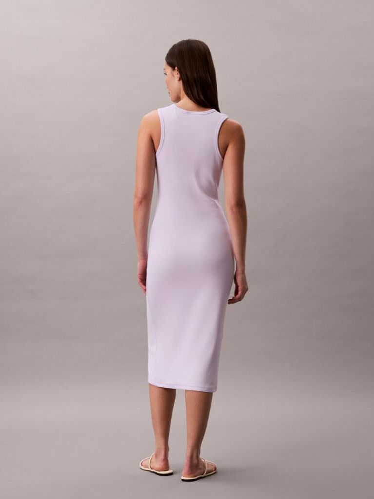 Purple Monogram Rib Midi Tank Dress  Women