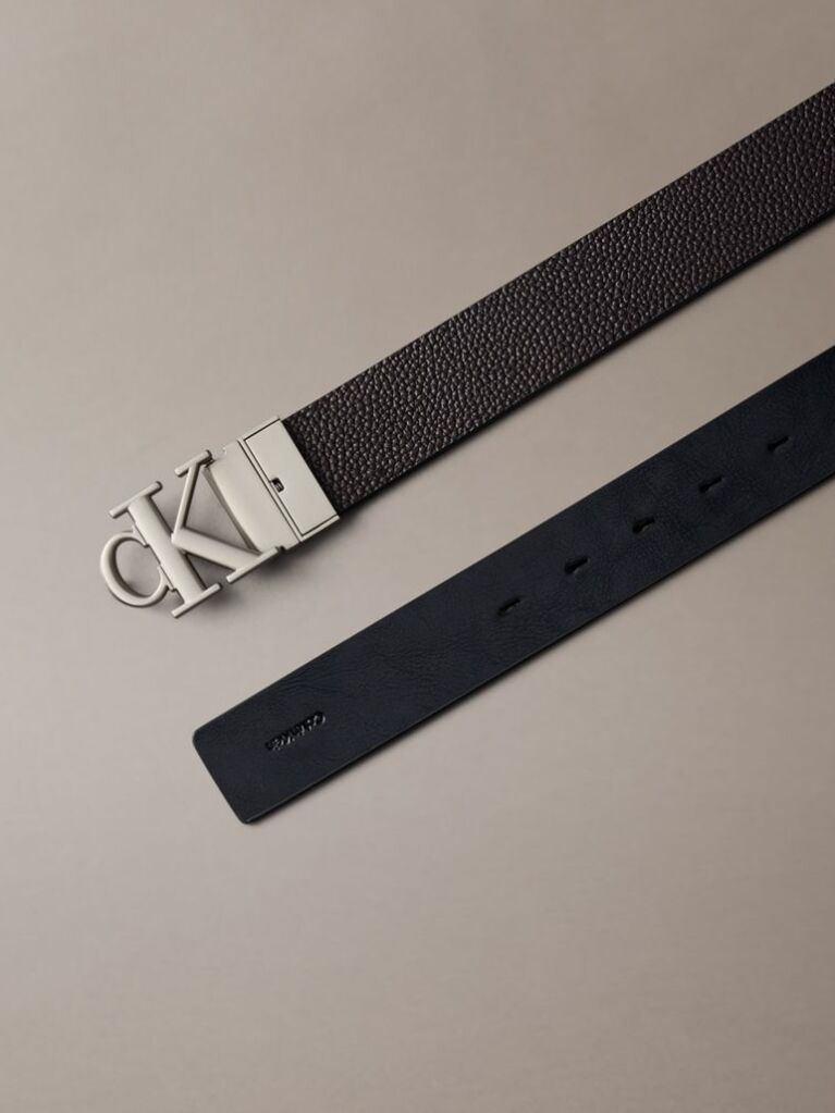 Multi Tumbled Leather Buckle Belt    Men