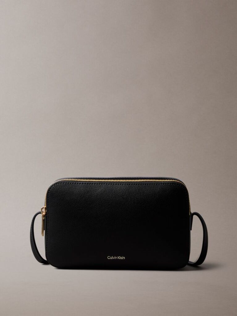 Black Foil Logo Camera Bag  Women