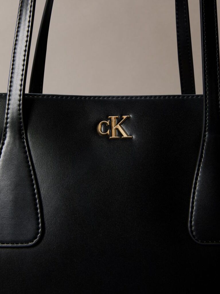 Black Monogram Medium Work Tote Bag  Women