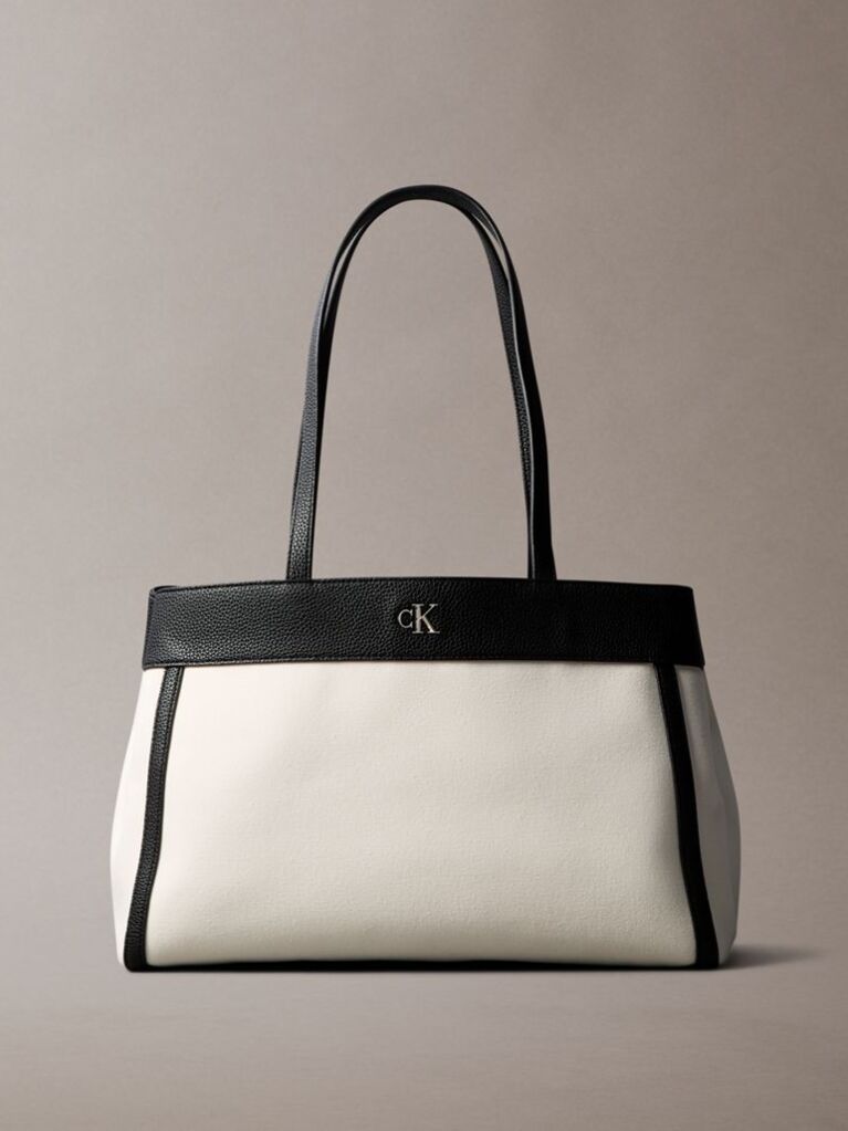 White Cotton Canvas Tote Bag  Women
