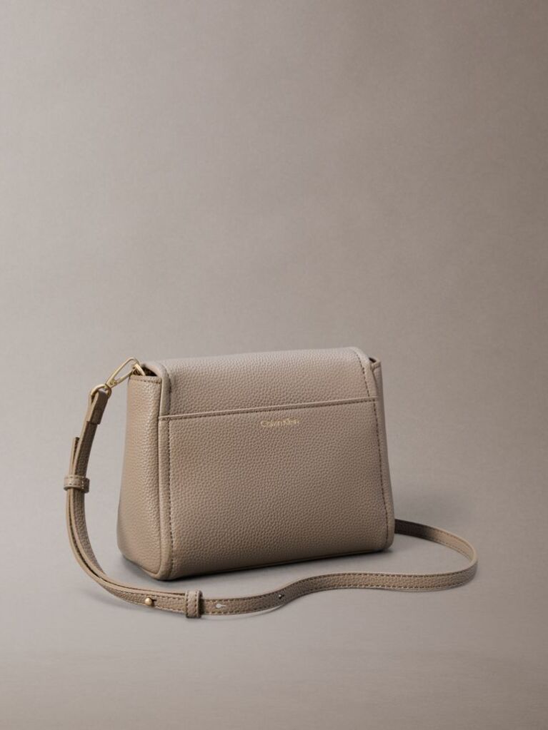Beige Pebble Grain Crossbody Bag  Women