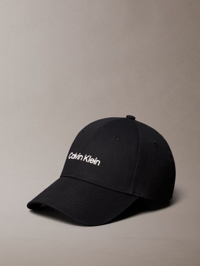 Black Cotton Twill Adjustable Cap  Women