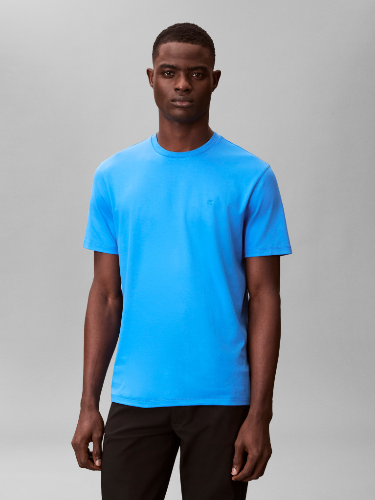 Blue Pima Cotton T-shirt  Men