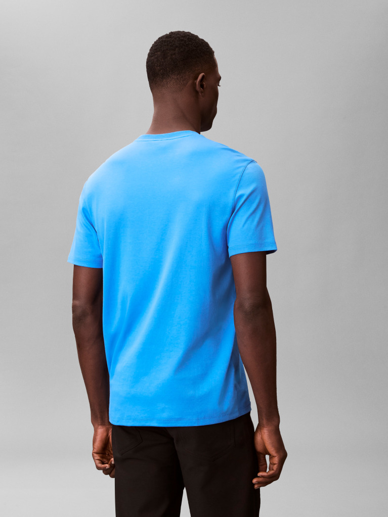 Blue Pima Cotton T-shirt  Men