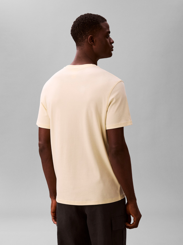Yellow Pima Cotton T-shirt  Men