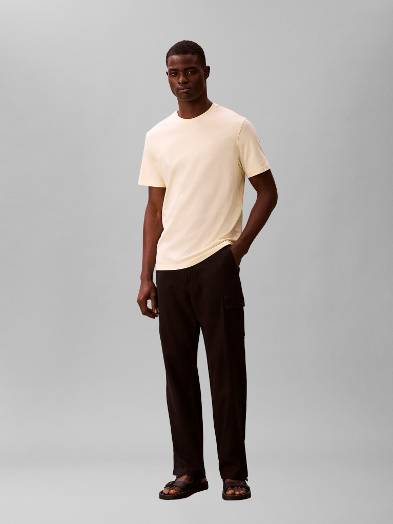 Yellow Pima Cotton T-shirt  Men