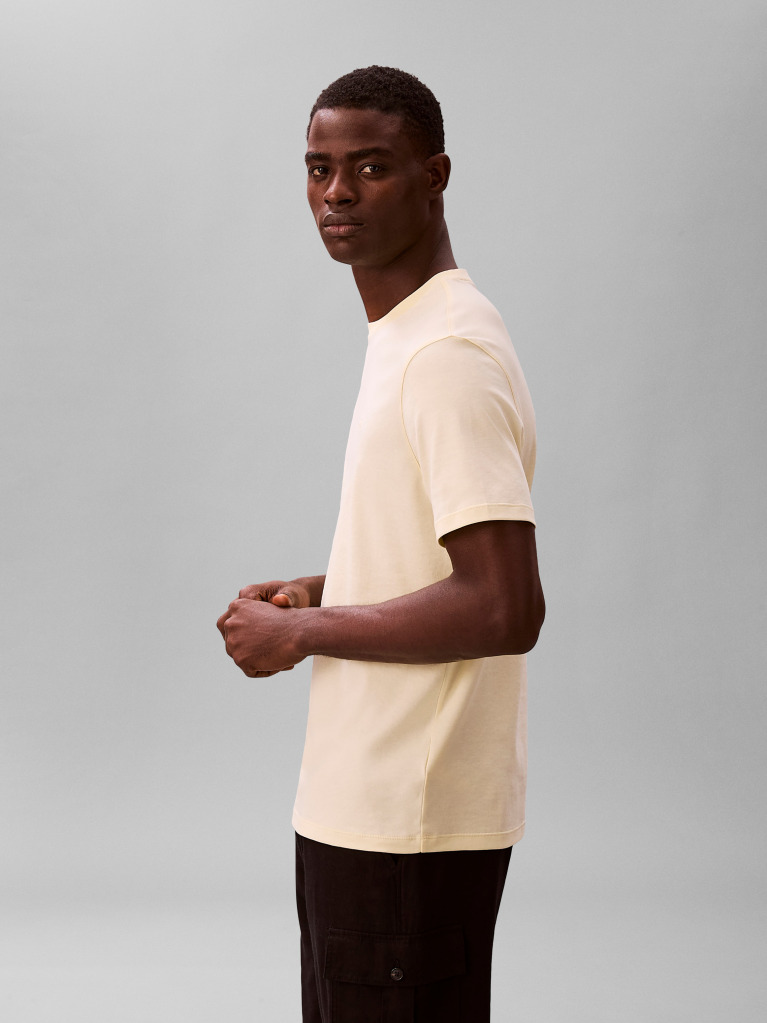 Yellow Pima Cotton T-shirt  Men