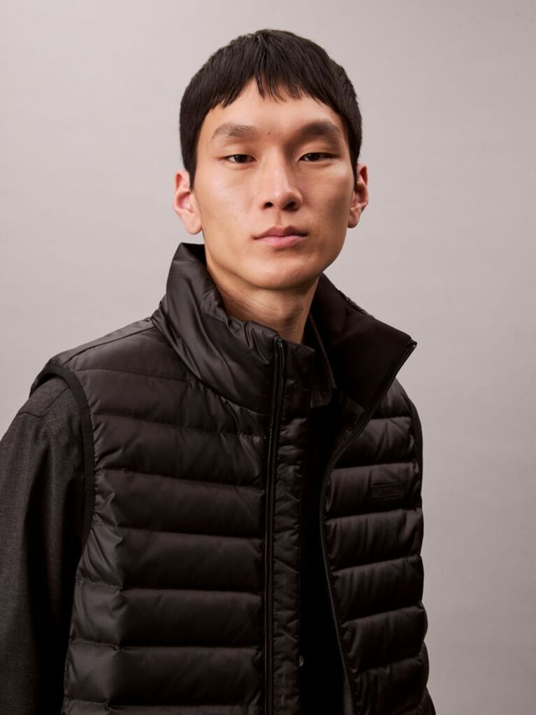 Black Puffer Vest  Men