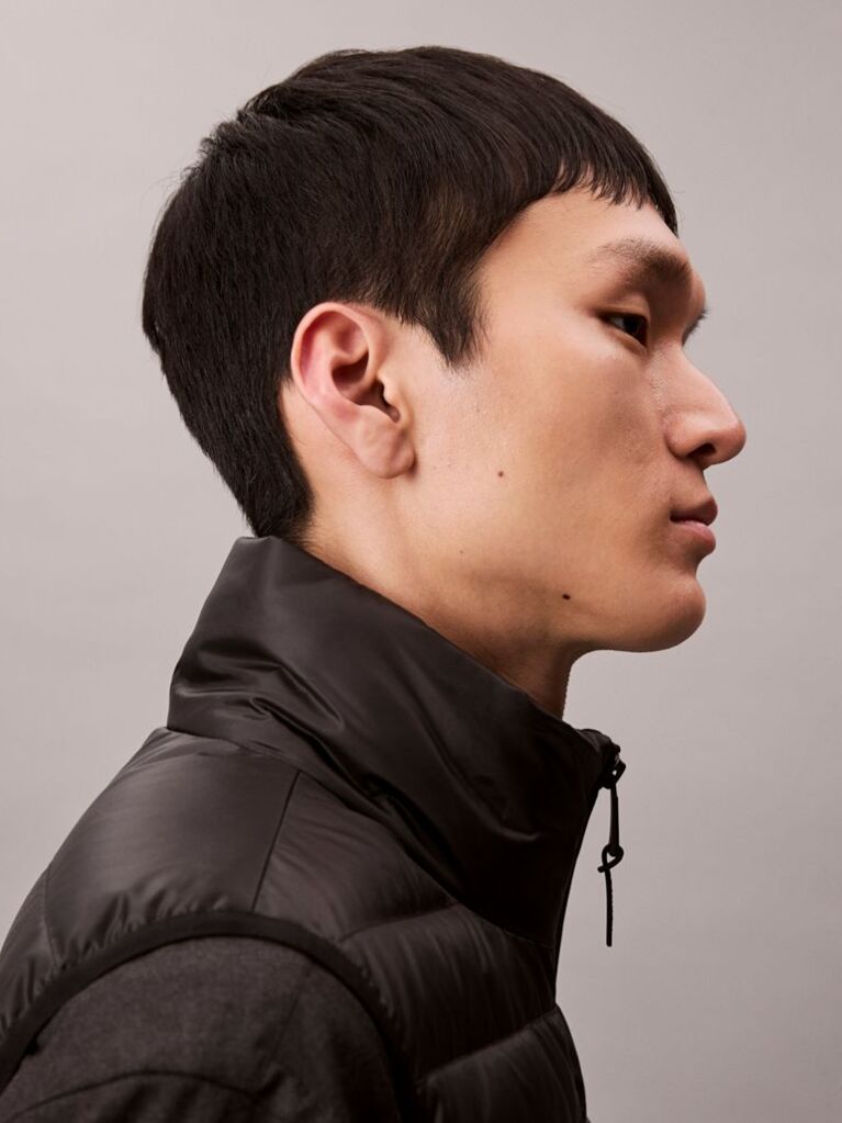 Black Puffer Vest  Men