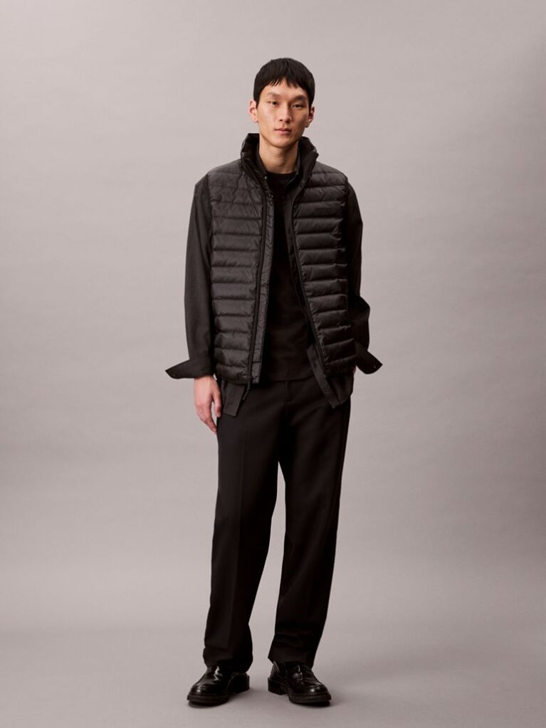 Black Puffer Vest  Men