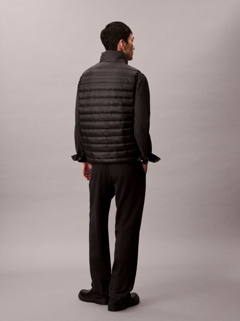 Black Puffer Vest  Men