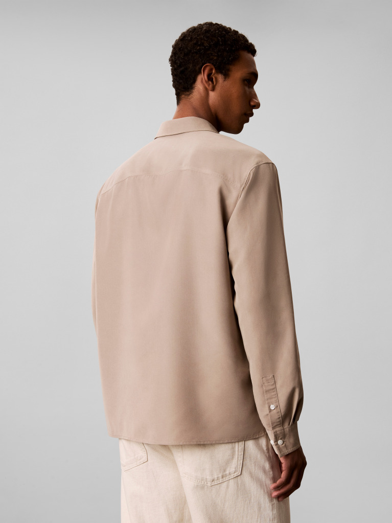 Brown Soft Modal Relaxed Shirt  Men