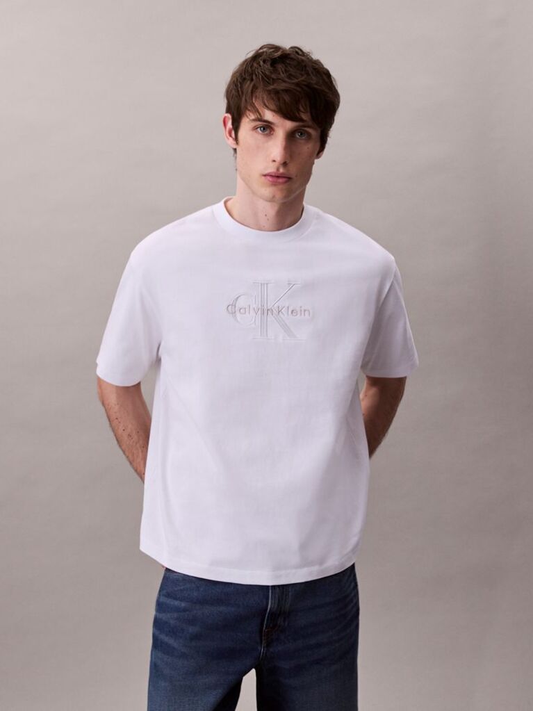 White Short Sleeve T-Shirt  Men