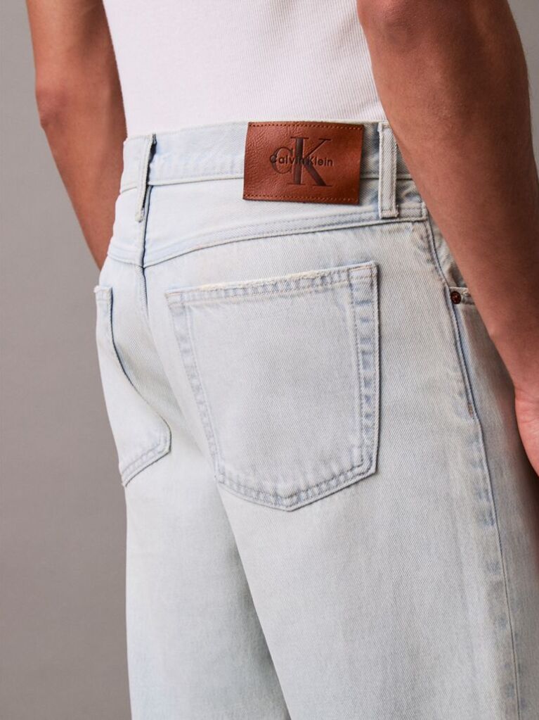 Blue 90's Straight Jeans  Men