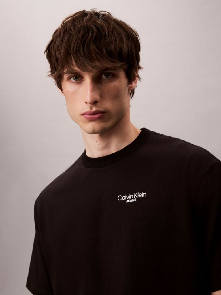 Black Back Logo T-shirt  Men