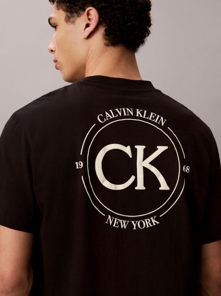 Black Embroidered Logo T-shirt  Men